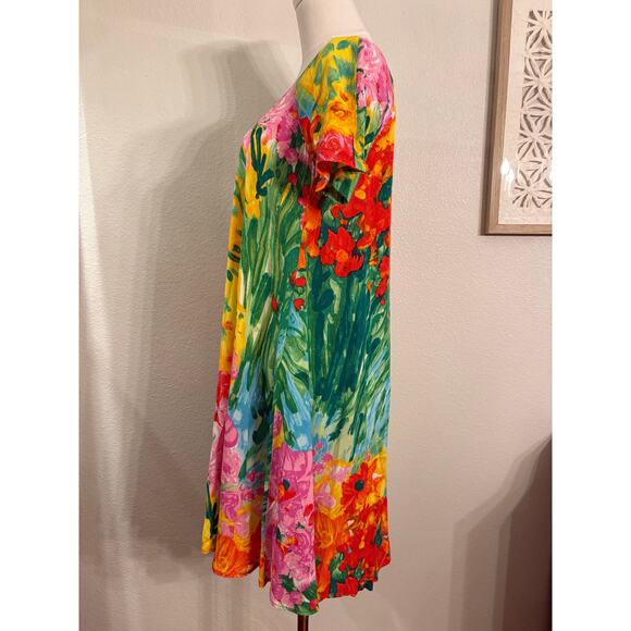 JAMS WORLD Doris Dress 60 Years Bouquet Burst Floral Wearable Art | XS - Picture 7 of 8
